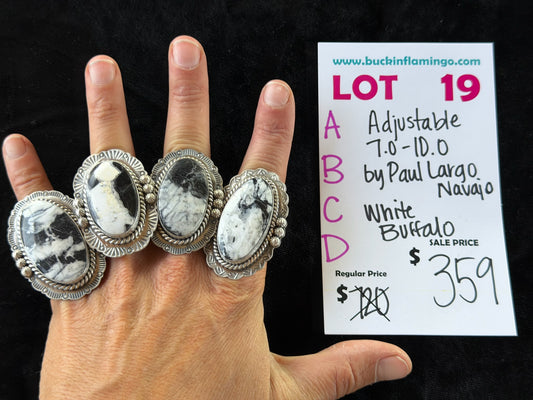 LOT 19 B 6/14 Adjustable 7.0-10.0 by Paul Largo, Navajo