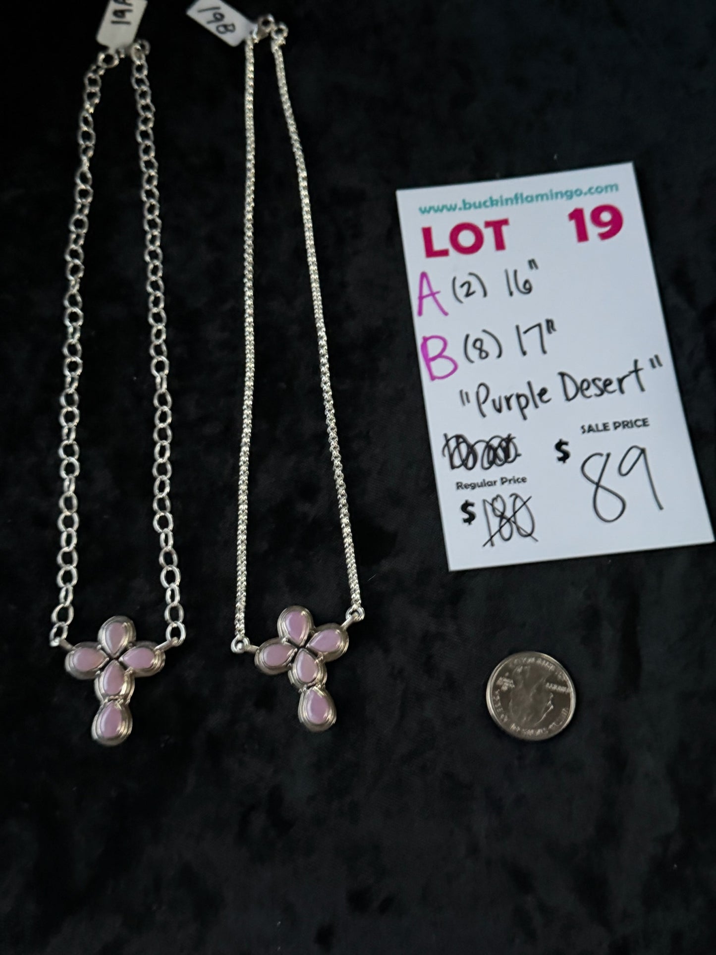 LOT 19 A 7/5 Purple Desset 16”