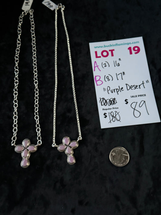LOT 19 B 7/5 Purple Desset 17”