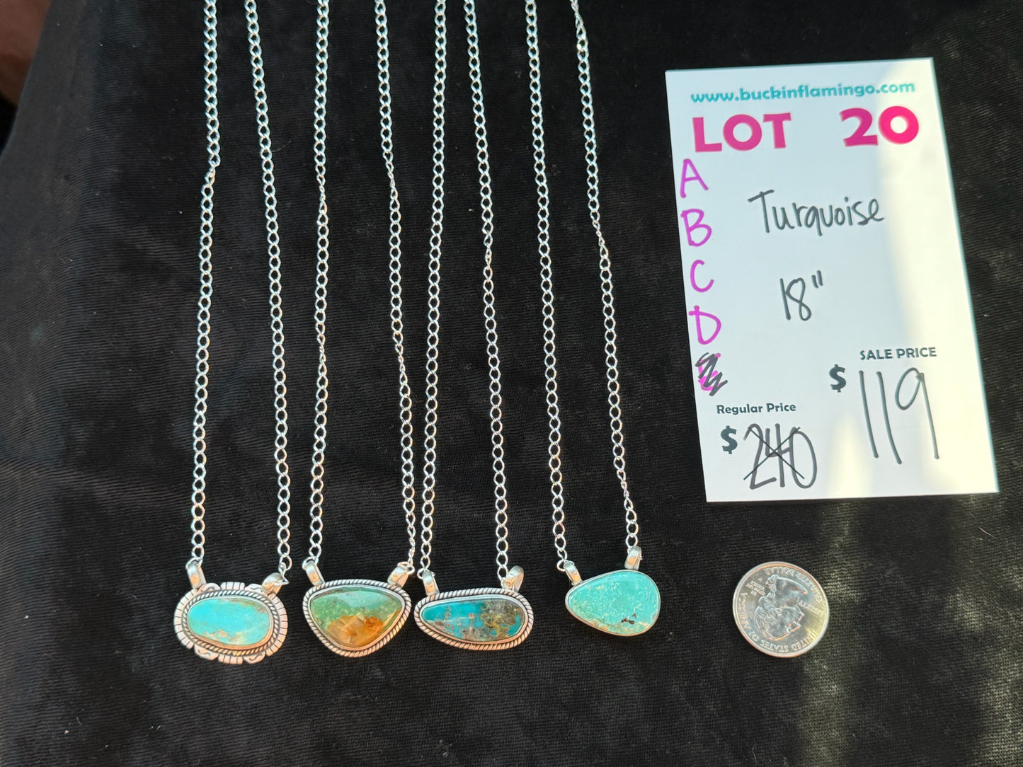 LOT 20 C 8/2 Turquoise 18”