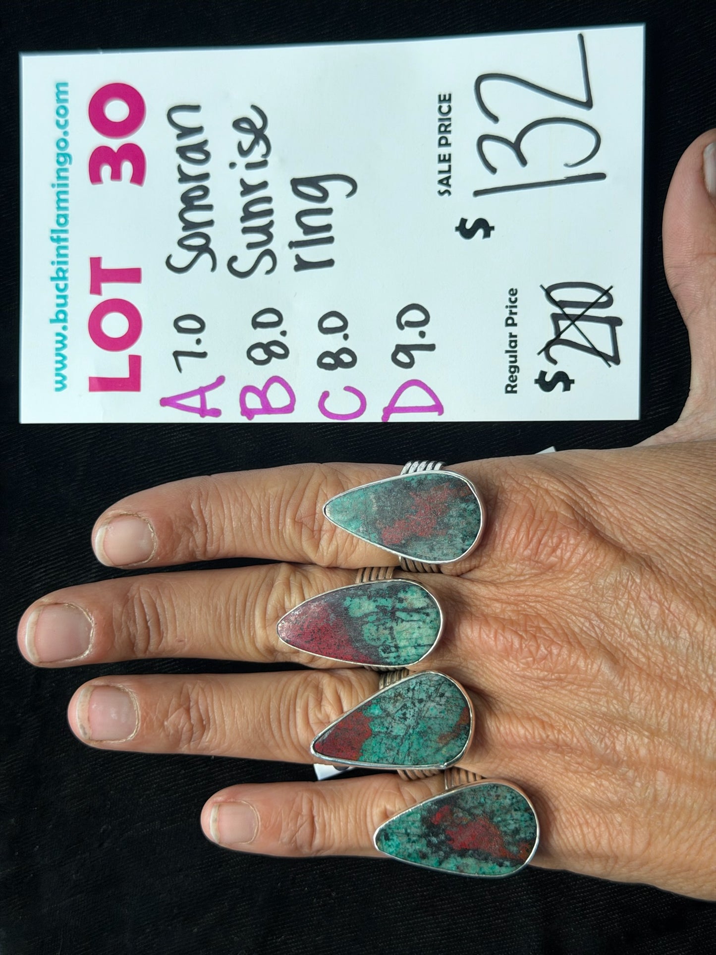 LOT 30 A 8/16 7.0 Sonoran Sunrise Ring