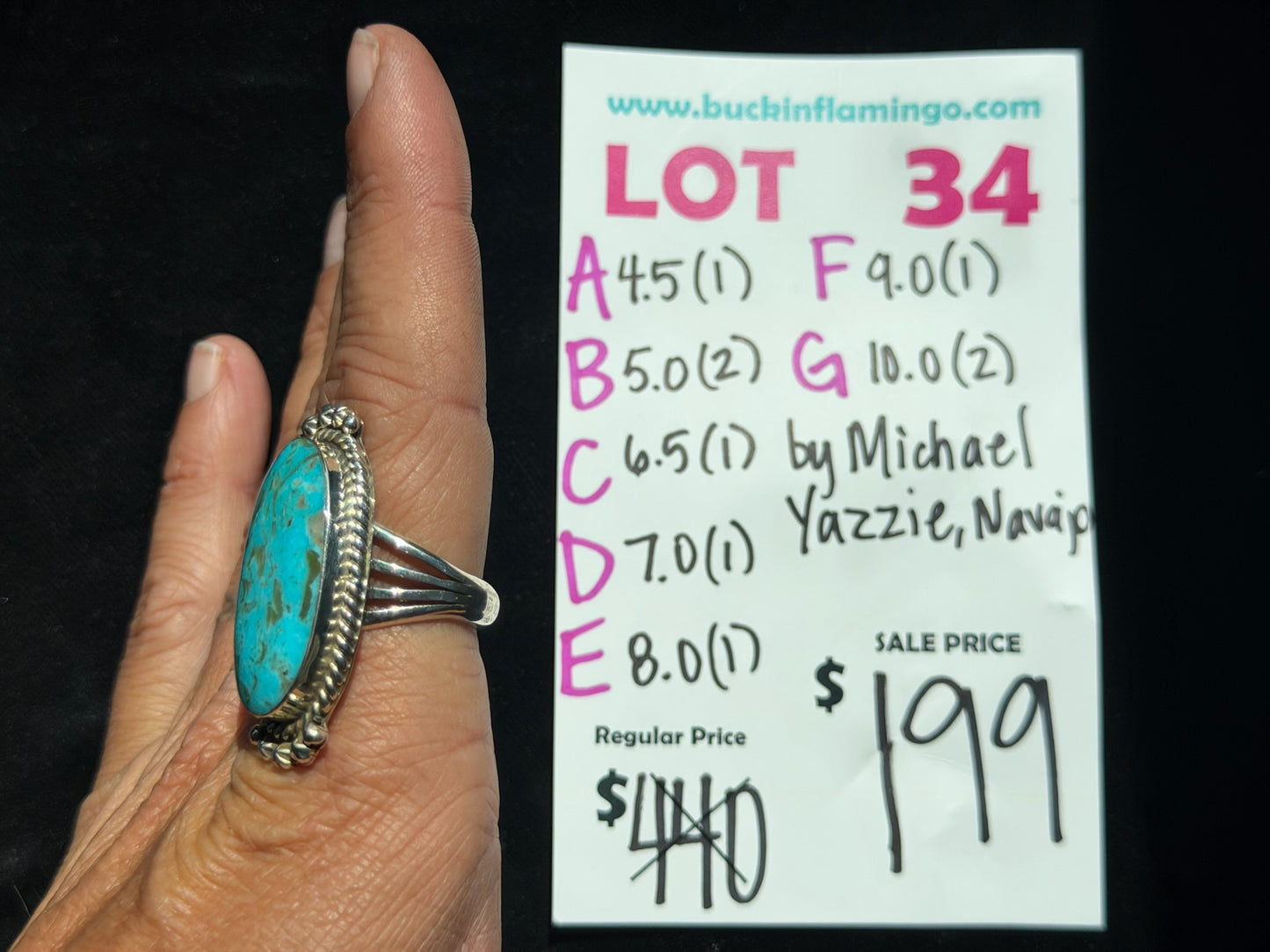 LOT 34 E 8/16 8.0 by Michael Yazzie, Navajo