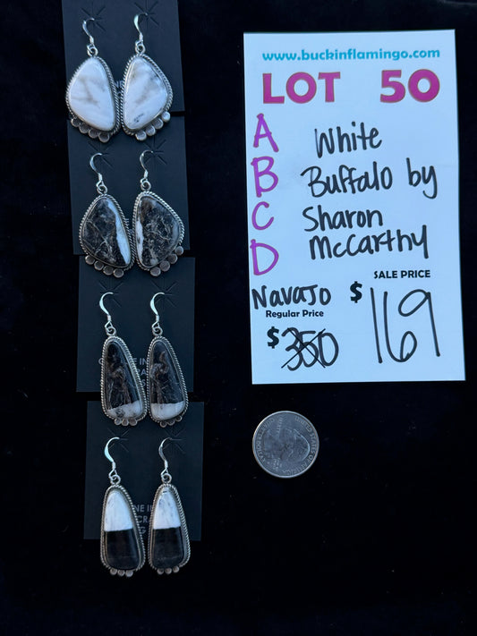 LOT 50 D 8/16 White Buffalo by Sharon McCarthy, Navajo