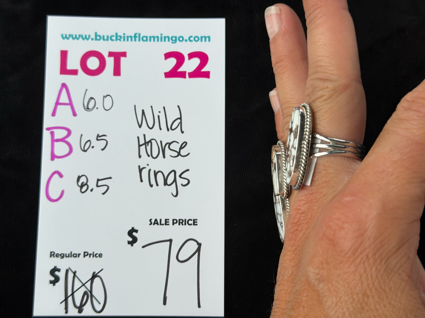 LOT 22 A 8/23 6.0 Wild Horse Rings