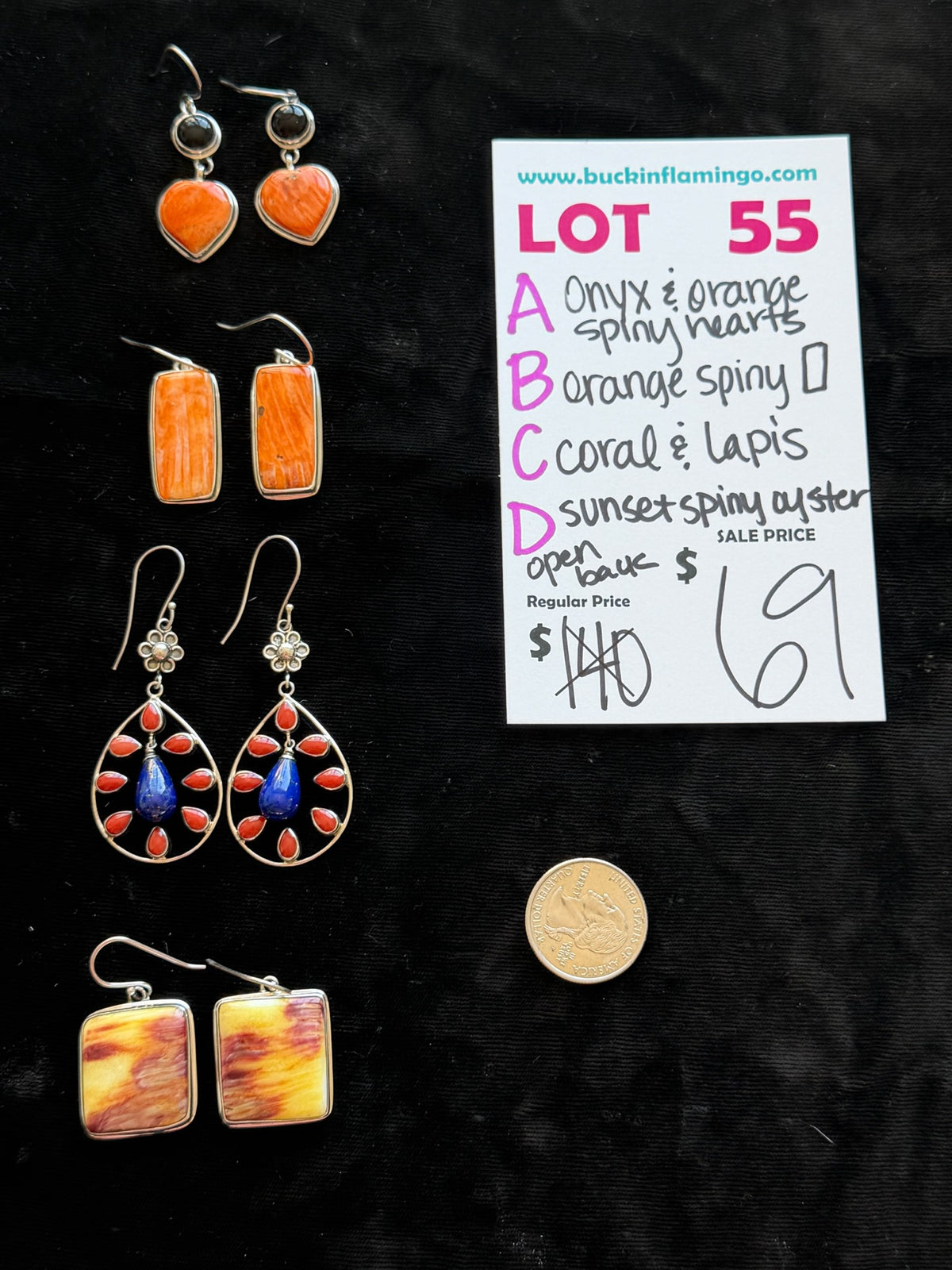 LOT 55 C 9/13 Coral & Lapis