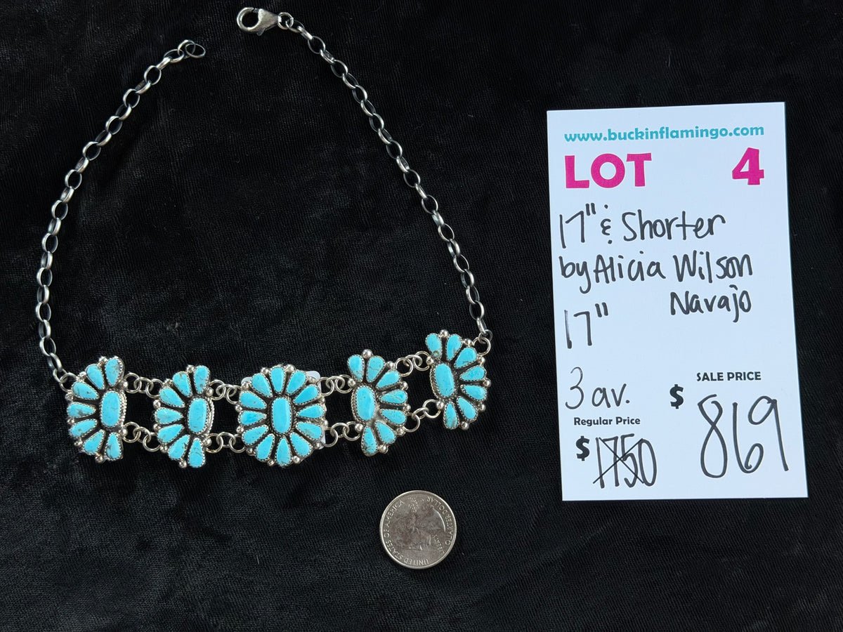 LOT 4 9/20 17” & Shorter by Alicia Wilson, Navajo 17”