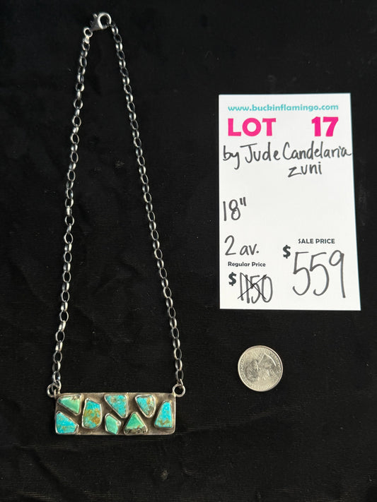 LOT 17 9/20 by Jude Candelaria, Zuni 18”