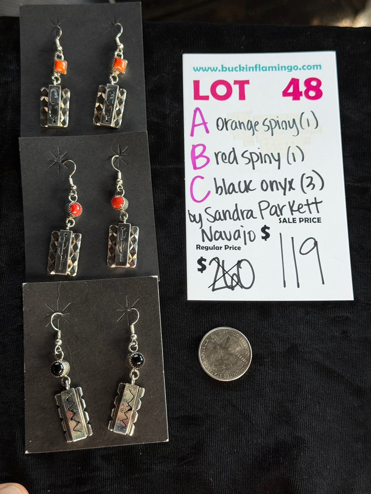 LOT 48 B 9/20 Red Spiny by Sandra Parkett, Navajo