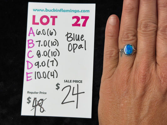 LOT 27 D 10/4 Blue Opal