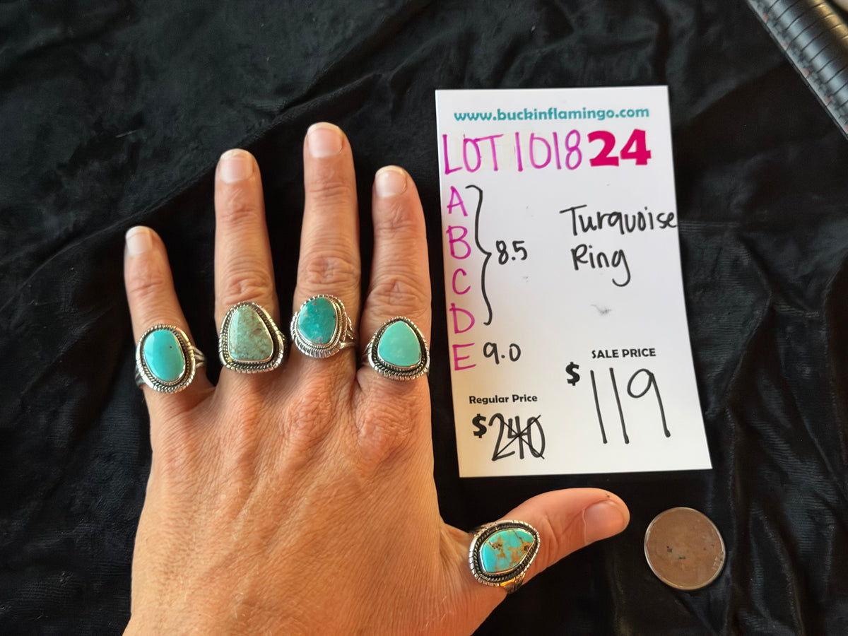 LOT 24 C 10/18 8.5 Turquoise Ring