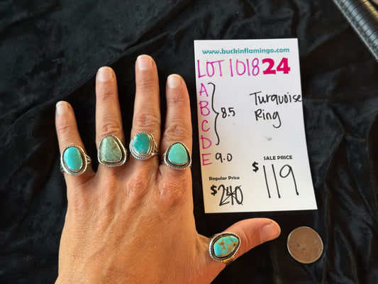 LOT 24 D 10/18 8.5 Turquoise Ring