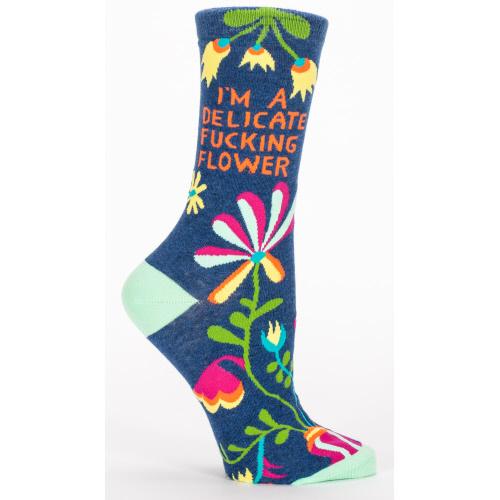 I'm a delicate fucking flower - Women's Crew Socks