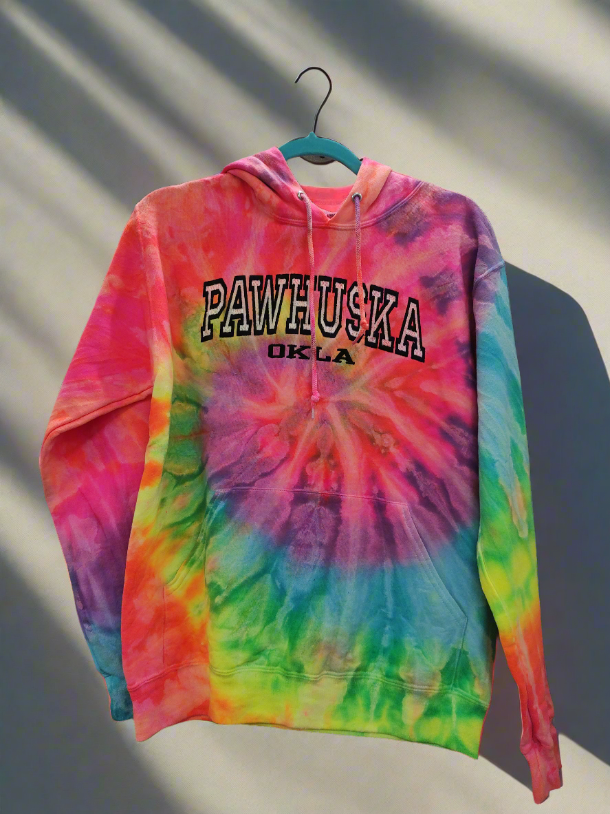 Tie Dye Pawhuska Oklahoma Hoodie