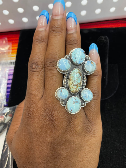 Golden Hills Adjustable Cluster Ring
