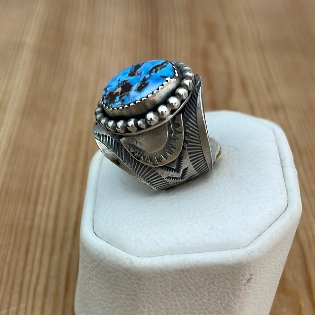 5.0 - Golden Hills Turquoise with Stamped Band