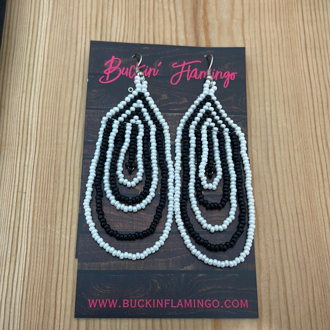 Layered Seed Bead Earrings