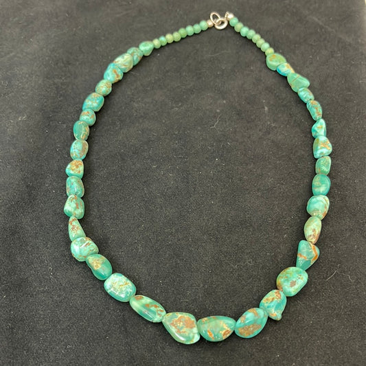 20” Turquoise Chunk Necklace