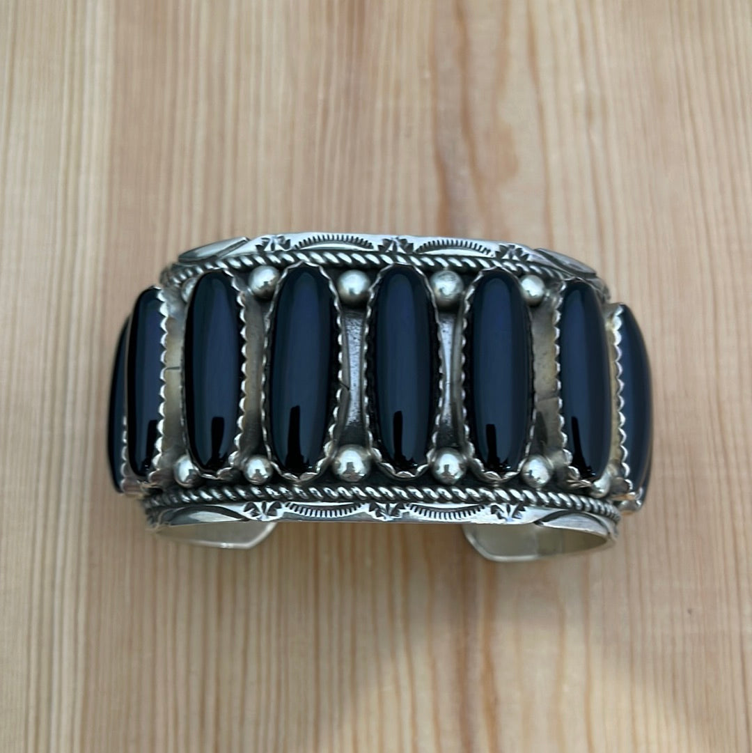 Onyx Stamped 7” Cuff