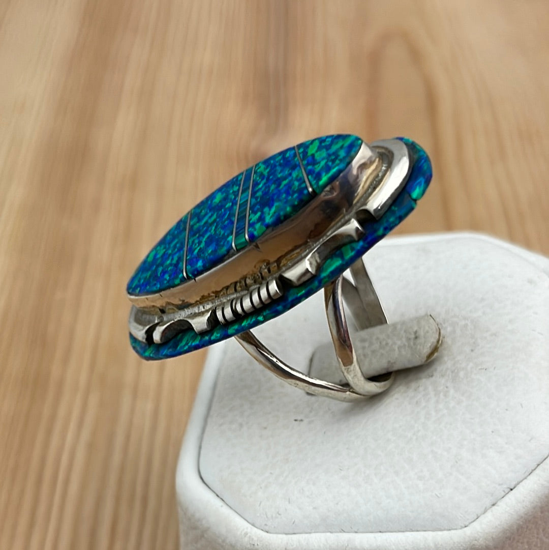 8.5 - Blue Opal Ring