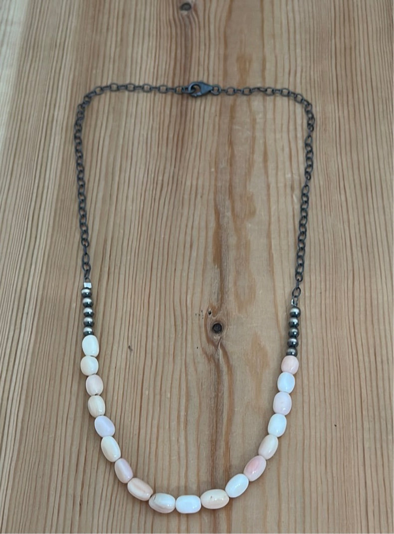 Pink Conch Shell 17” Necklace