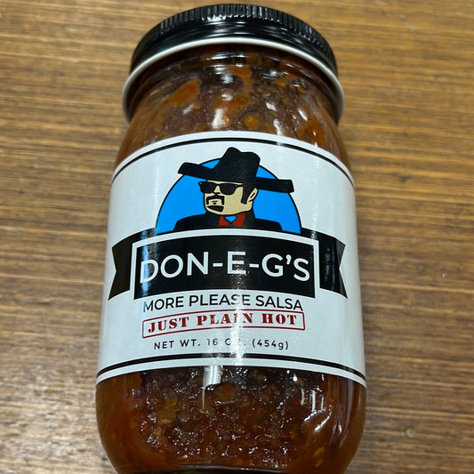 DON-E-G’S Just Plain Hot Salsa