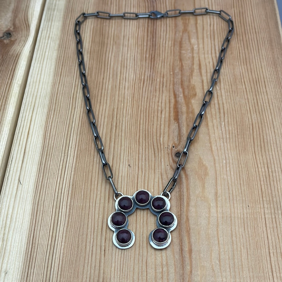 Purple Spiny Oyster Naja 16" Necklace