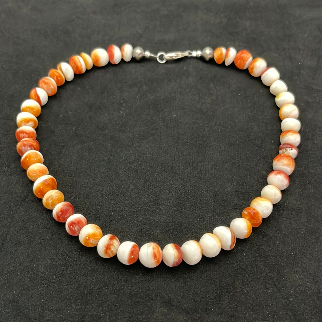 10mm Spiny Oyster Shell 17" Necklace