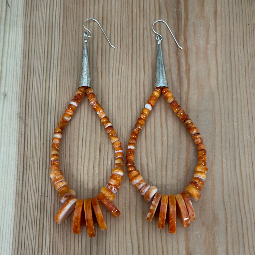 Spiny Oyster Hook Earrings