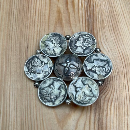 Vintage Silver Dime Accessory