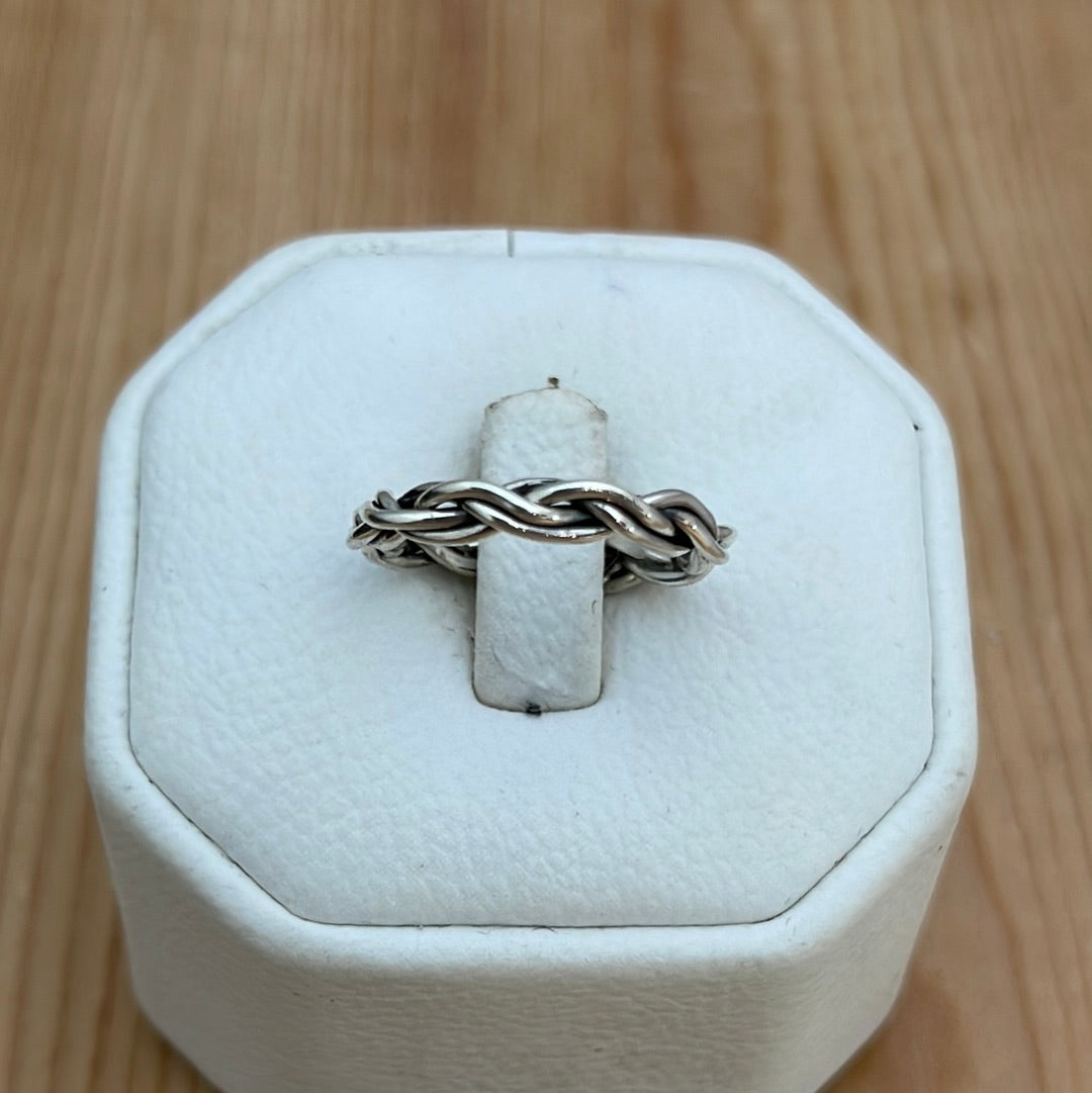 Silver Chain Band Ring