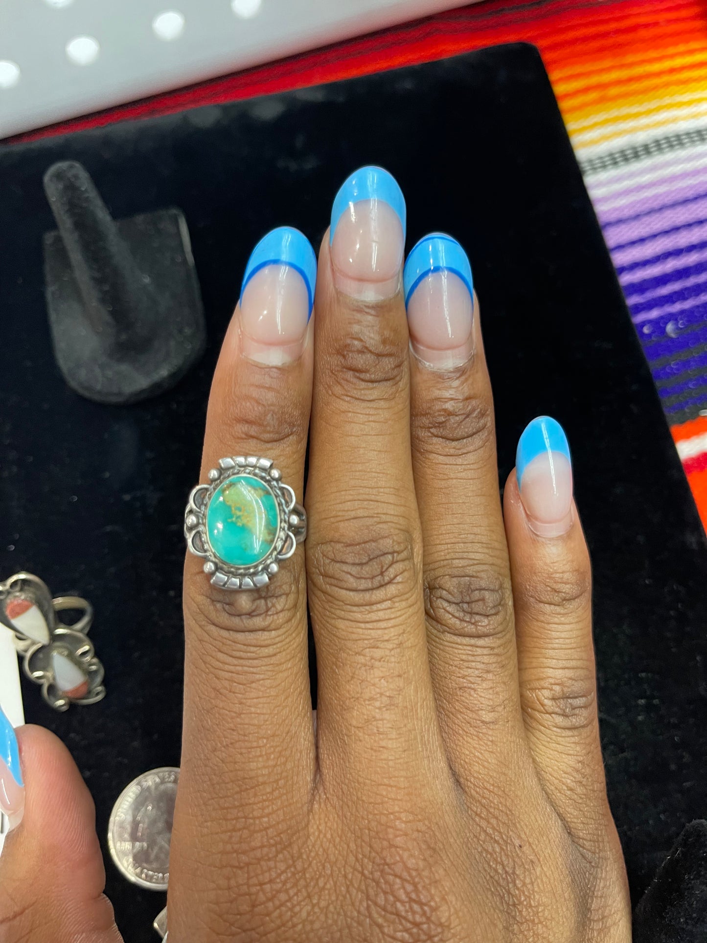 Vintage Oval Turquoise Ring