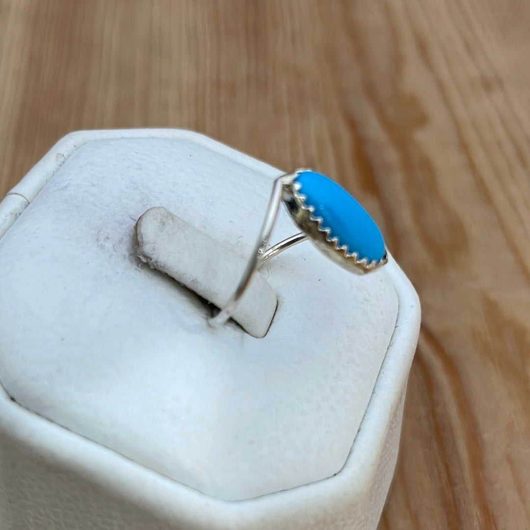 Block Turquoise Ring