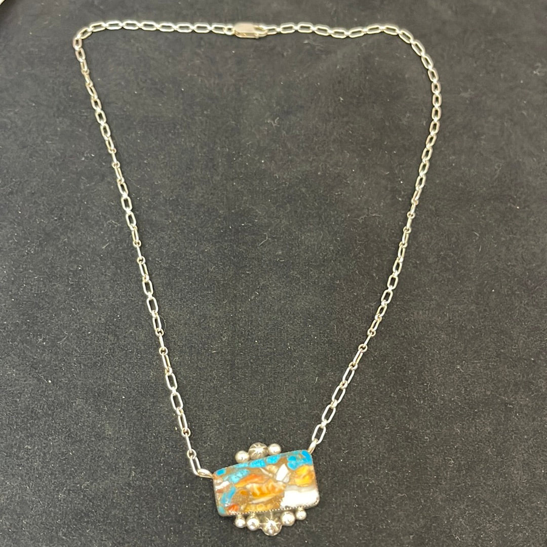 Spiny Turquoise 21 inch Necklace