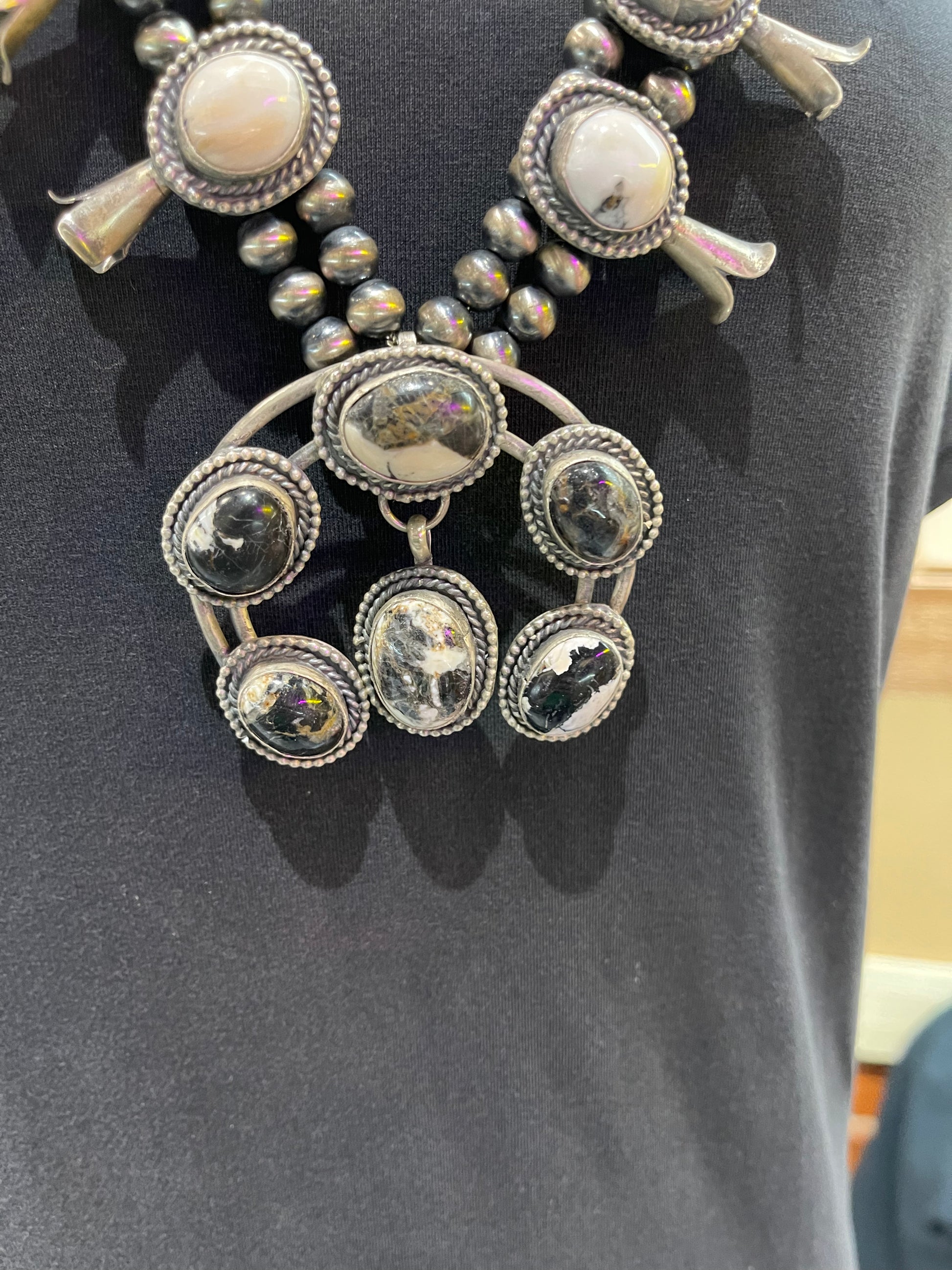 White buffalo squash blossom Clearance