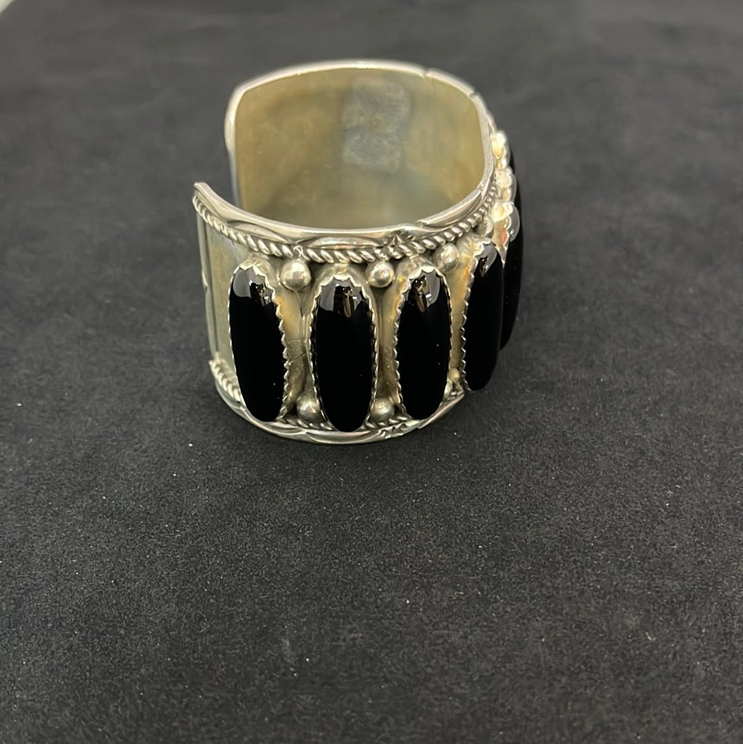 Onyx Stamped 7” Cuff