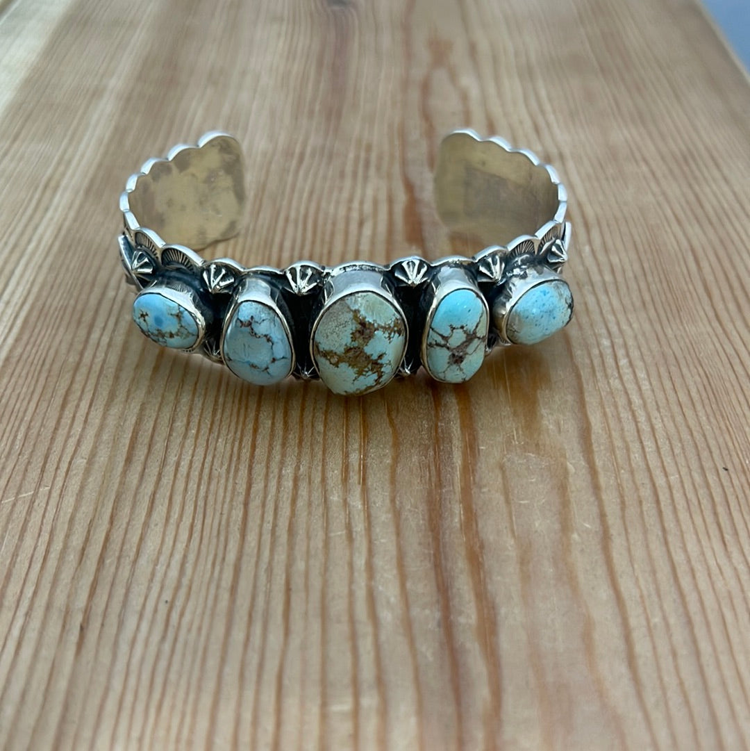 6 1/4” - 7 1/4” Golden Hills Turquoise Cuff Bracelet