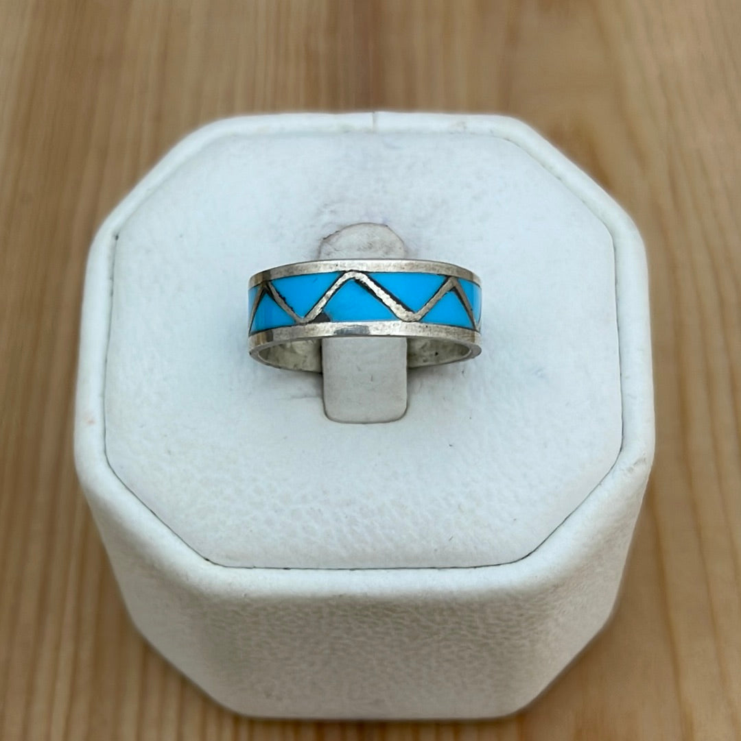 Block Turquoise Triangle Band