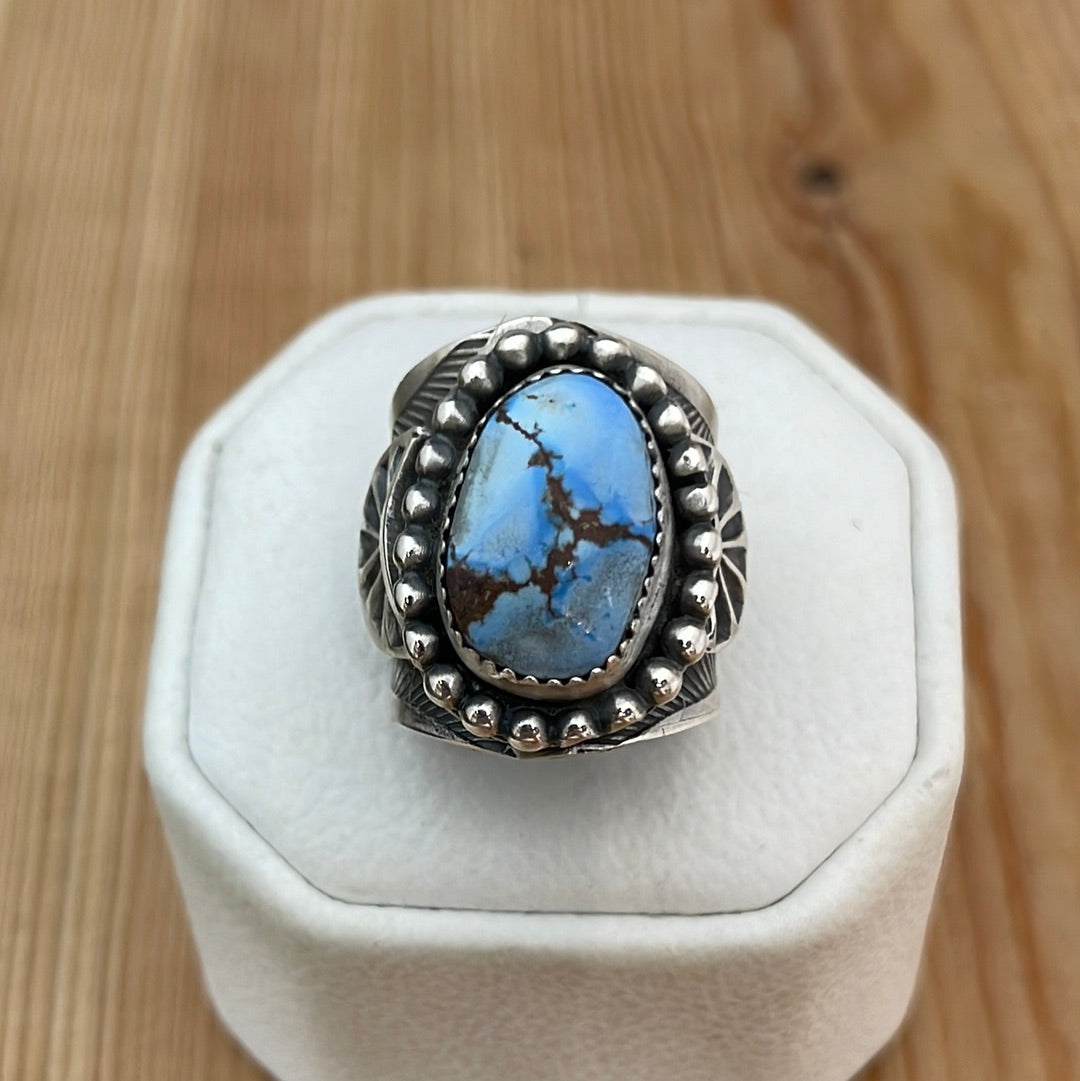 5.5 - Golden Hills Turquoise with Stamped Band