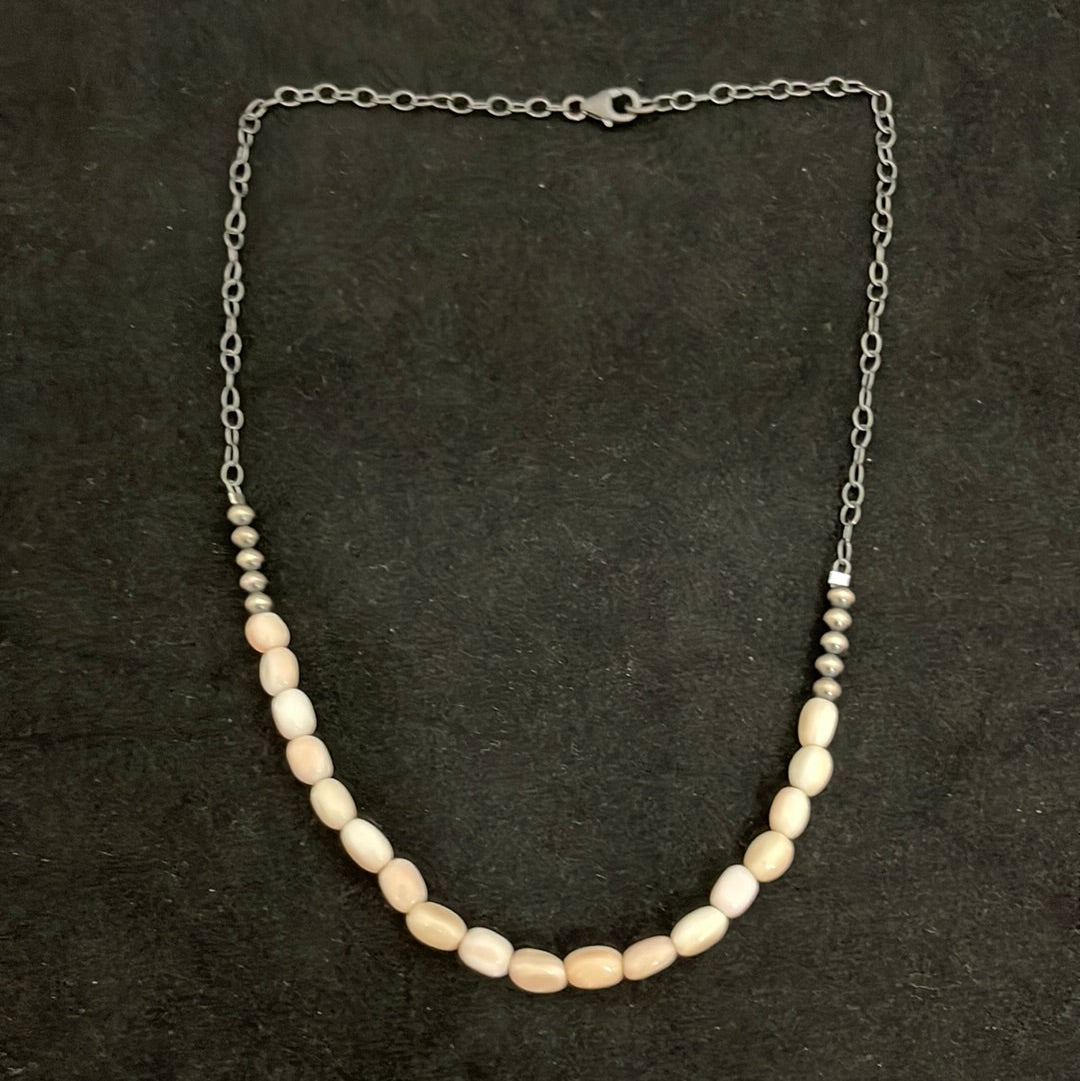 Pink Conch Shell 17” Necklace