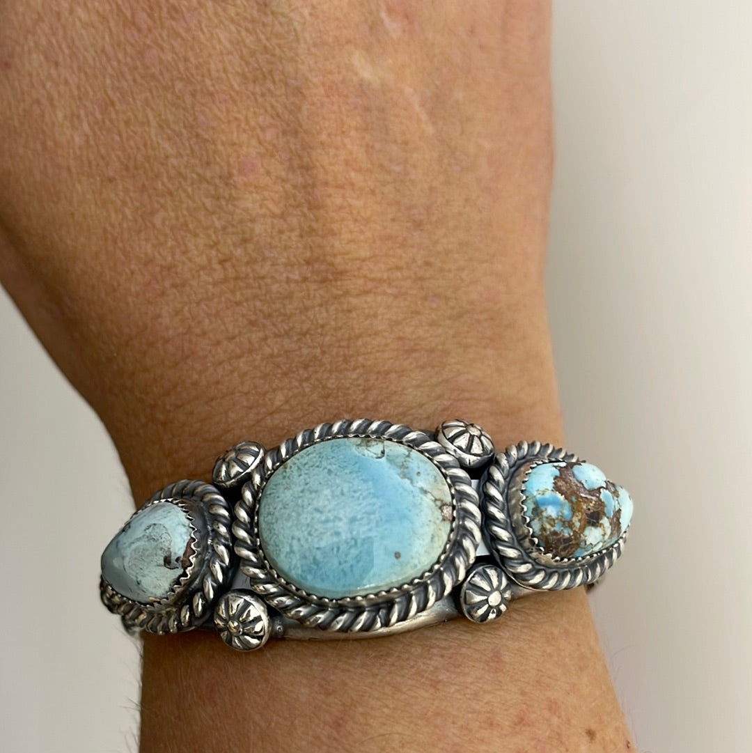 6-6 1/2” Golden Hills Turquoise Cuff Bracelet