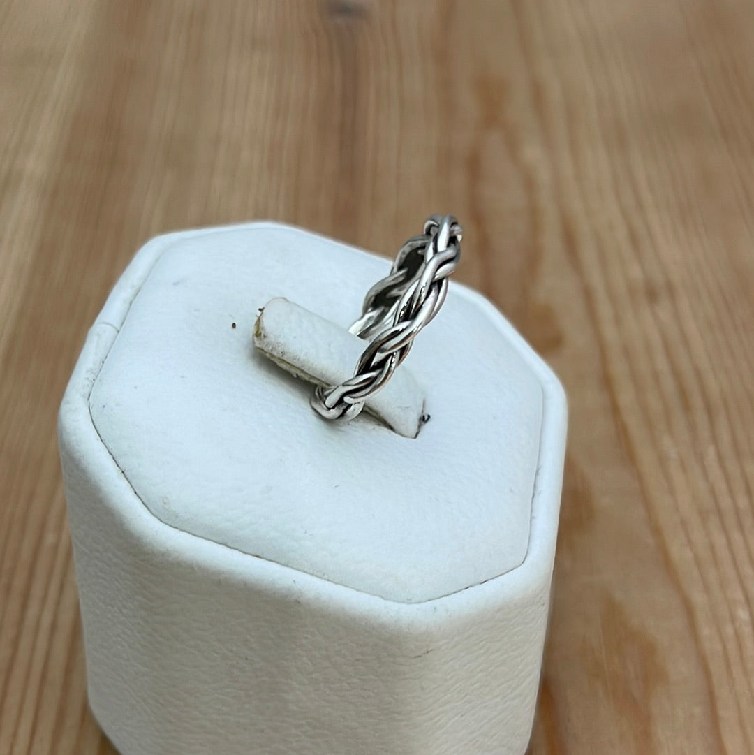 Silver Chain Band Ring
