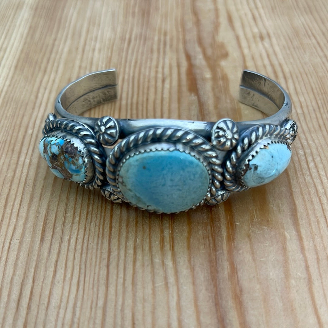 6-6 1/2” Golden Hills Turquoise Cuff Bracelet