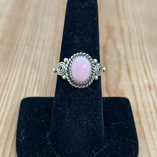 Pink Conch Shell Ring Size 7.5