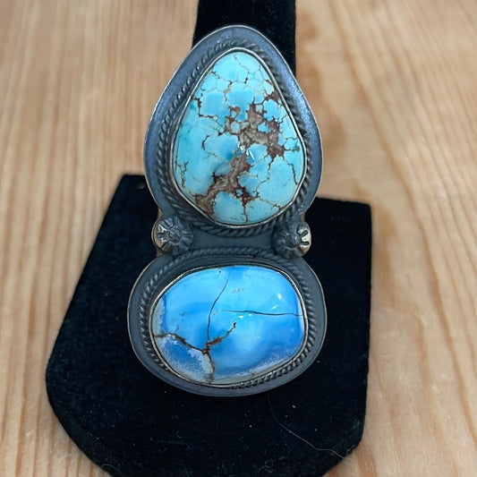 7.5 - Golden Hills Turquoise Ring