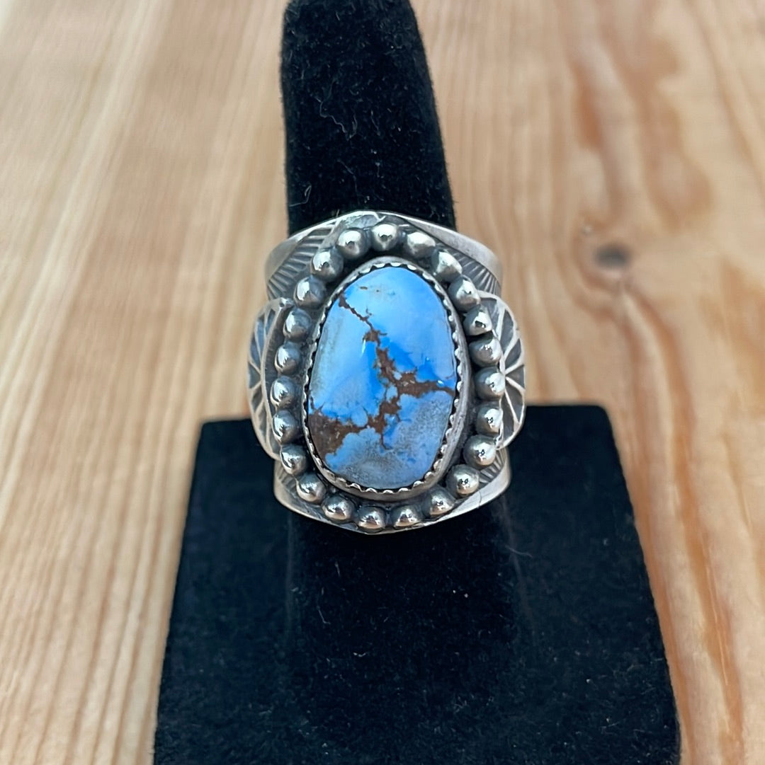 5.5 - Golden Hills Turquoise with Stamped Band