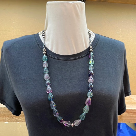Fluorite 30” Necklace