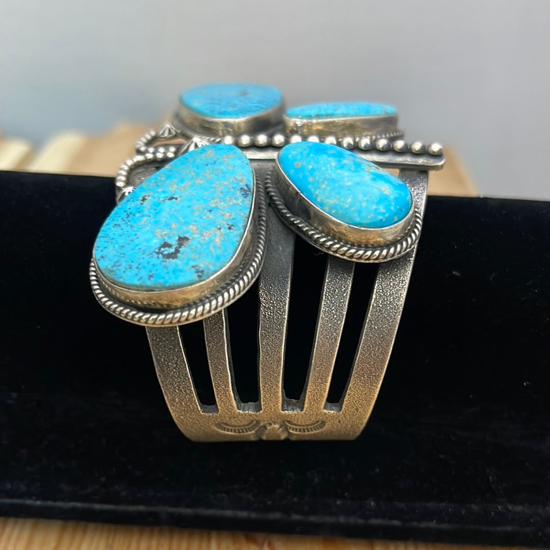 7" Butterfly Turquoise Cuff Bracelet