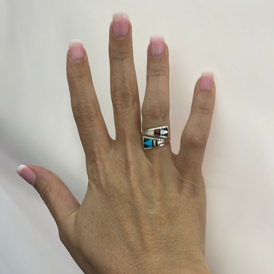 Adjustable Zuni Inlay Ring