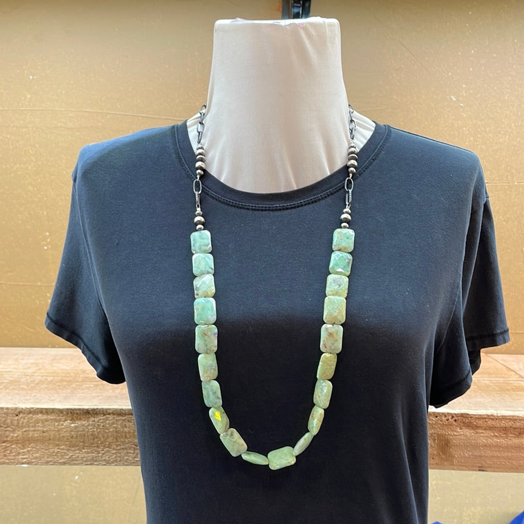 33” Peruvian Opal Necklace