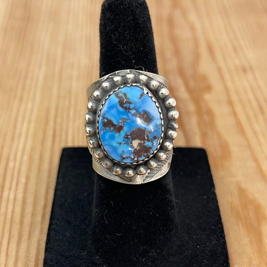 5.0 - Golden Hills Turquoise with Stamped Band